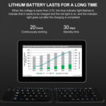 B05 USB Charging Portable Mini Folding Bluetooth Wireless Keyboard (Black)