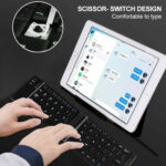 B05 USB Charging Portable Mini Folding Bluetooth Wireless Keyboard (Black)