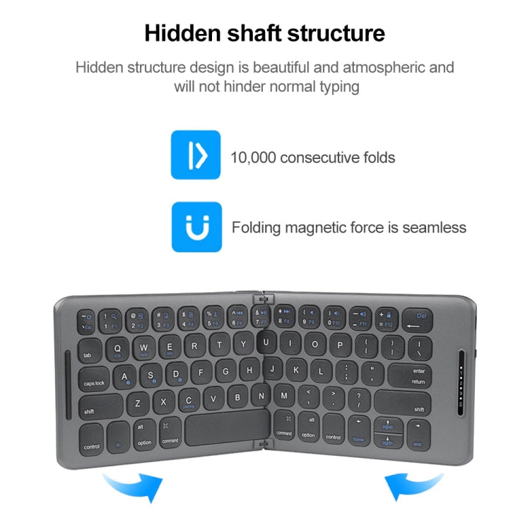 B088 Universal Mini Foldable Three-channel Bluetooth Wireless Keyboard