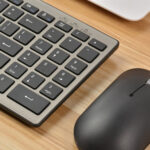 168 2.4Ghz + Bluetooth  Dual Mode Wireless Keyboard + Mouse Kit, Compatible with iSO & Android & Windows (Black)