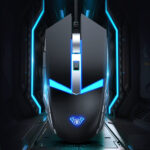 AULA S20 Wired Gaming Breathing Light Mouse