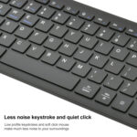 169 2.4Ghz + Bluetooth  Dual Mode Wireless Keyboard, Compatible with iSO & Android & Windows (Black)