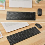 169 2.4Ghz + Bluetooth  Dual Mode Wireless Keyboard, Compatible with iSO & Android & Windows (Black)