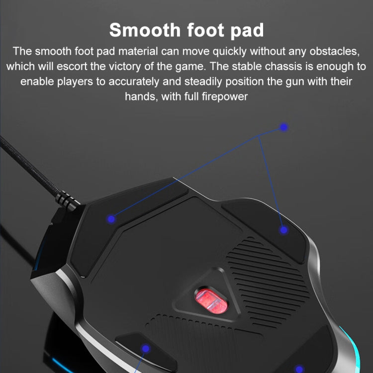 AULA F812 Wired Gaming Mechanical Macro Mouse