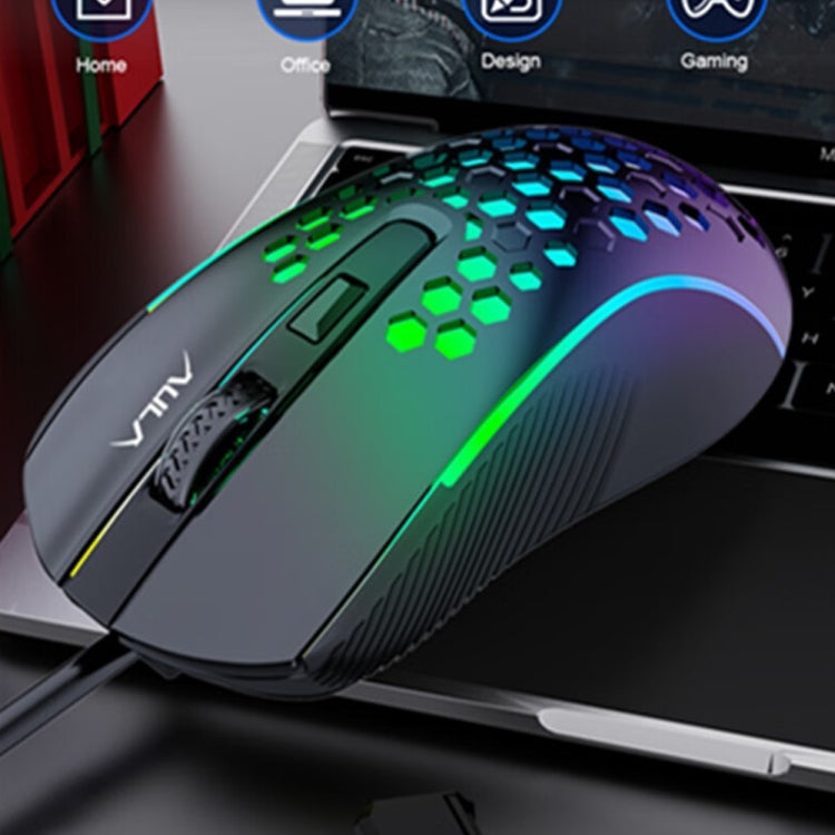 AULA S11 Wired Gaming Cave Mouse (Black)