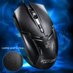 Chasing Leopard 179 USB 1600DPI Three-speed Adjustable Wired Optical Gaming Mouse, Length: 1.3m(Black)