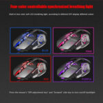 Apedra iMICE A8 High Precision Gaming Mouse LED Four Color Controlled Breathing Light USB 6 Buttons 3200 DPI Wired Optical Gaming Mouse for Computer PC Laptop(Black)