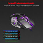 Apedra iMICE A8 High Precision Gaming Mouse LED Four Color Controlled Breathing Light USB 6 Buttons 3200 DPI Wired Optical Gaming Mouse for Computer PC Laptop(Black)