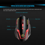 Apedra iMICE A9 High Precision Gaming Mouse LED four color controlled breathing light USB 6 Buttons 3200 DPI Wired Optical Gaming Mouse for Computer PC Laptop(Black)