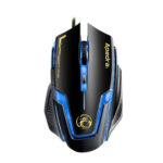 Apedra iMICE A9 High Precision Gaming Mouse LED four color controlled breathing light USB 6 Buttons 3200 DPI Wired Optical Gaming Mouse for Computer PC Laptop(Black)