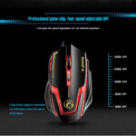 Apedra iMICE A9 High Precision Gaming Mouse LED four color controlled breathing light USB 6 Buttons 3200 DPI Wired Optical Gaming Mouse for Computer PC Laptop(Black)