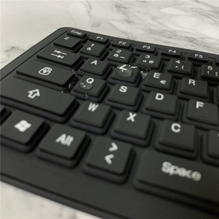 103 Key French USB Wired Silicone Waterproof Keyboard Desktop Notebook Keyboard, Cable Length: 1.5m