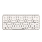 Ajazz 308I Tablet Mobile Phone Computer Household Office Wireless Keyboard(White)