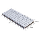 Ajazz 82 Keys Laptop Computer Gaming Mechanical Keyboard (White Blue Shaft)