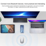 Original Xiaomi Portable Mouse 2 Optical Wireless Bluetooth 4.2 RF 2.4GHz 4000DPI Adjustable Dual Mode Mouse(Grey)