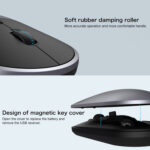 Original Xiaomi Portable Mouse 2 Optical Wireless Bluetooth 4.2 RF 2.4GHz 4000DPI Adjustable Dual Mode Mouse(Grey)