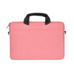 13.3 inch Breathable Wear-resistant Fashion Business Shoulder Handheld Zipper Laptop Bag with Shoulder Strap (Pink)