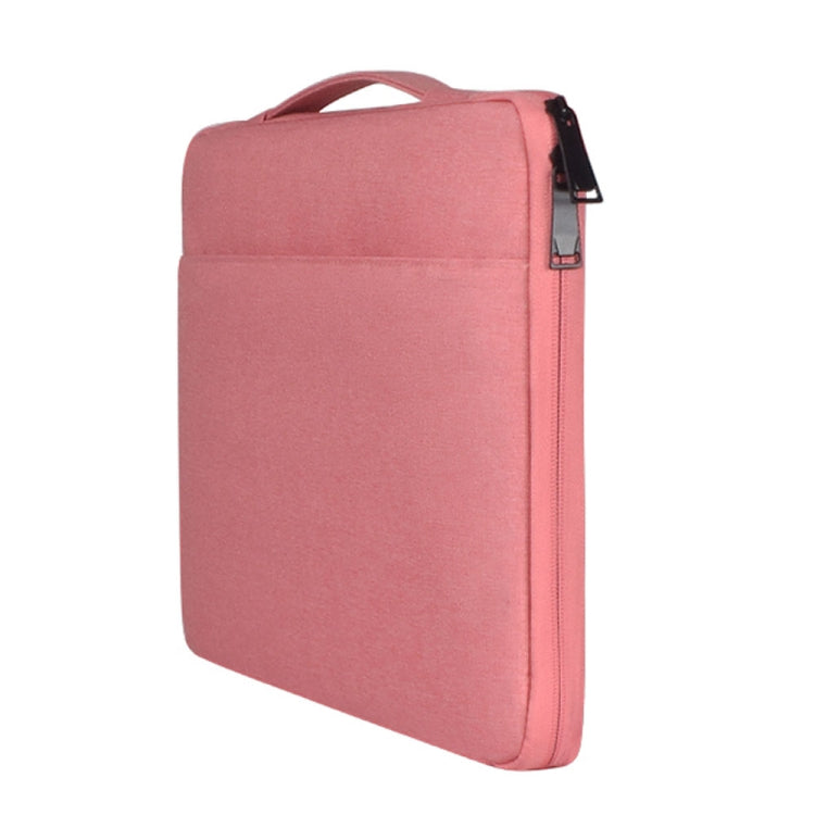 13.3 inch Fashion Casual Polyester + Nylon Laptop Handbag Briefcase Notebook Cover Case, For Macbook, Samsung, Lenovo, Xiaomi, Sony, DELL, CHUWI, ASUS, HP (Pink)