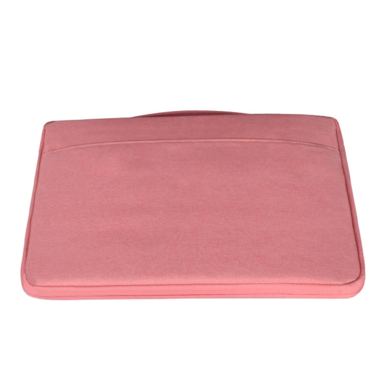 13.3 inch Fashion Casual Polyester + Nylon Laptop Handbag Briefcase Notebook Cover Case, For Macbook, Samsung, Lenovo, Xiaomi, Sony, DELL, CHUWI, ASUS, HP (Pink)