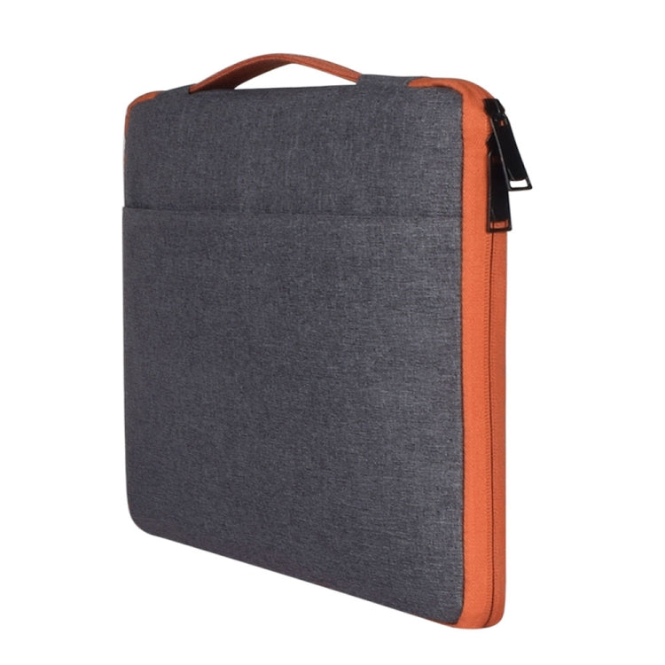 13.3 inch Fashion Casual Polyester + Nylon Laptop Handbag Briefcase Notebook Cover Case, For Macbook, Samsung, Lenovo, Xiaomi, Sony, DELL, CHUWI, ASUS, HP (Grey)