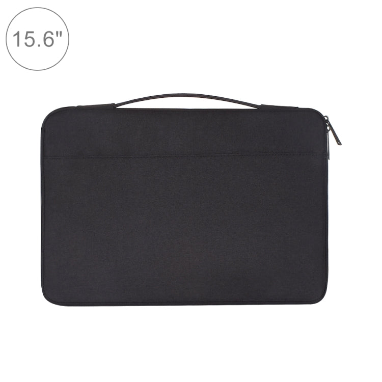 15.6 inch Fashion Casual Polyester + Nylon Laptop Handbag Briefcase Notebook Cover Case, For Macbook, Samsung, Lenovo, Xiaomi, Sony, DELL, CHUWI, ASUS, HP(Black)