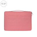 15.6 inch Fashion Casual Polyester + Nylon Laptop Handbag Briefcase Notebook Cover Case, For Macbook, Samsung, Lenovo, Xiaomi, Sony, DELL, CHUWI, ASUS, HP(Pink)