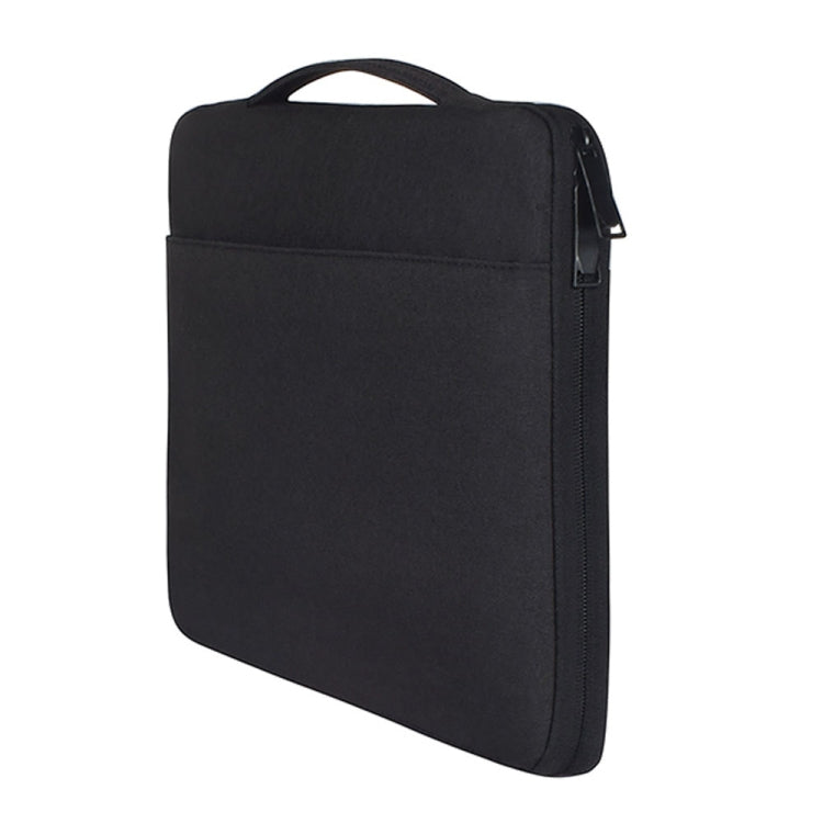 15.4 inch Fashion Casual Polyester + Nylon Laptop Handbag Briefcase Notebook Cover Case, For Macbook, Samsung, Lenovo, Xiaomi, Sony, DELL, CHUWI, ASUS, HP (Black)