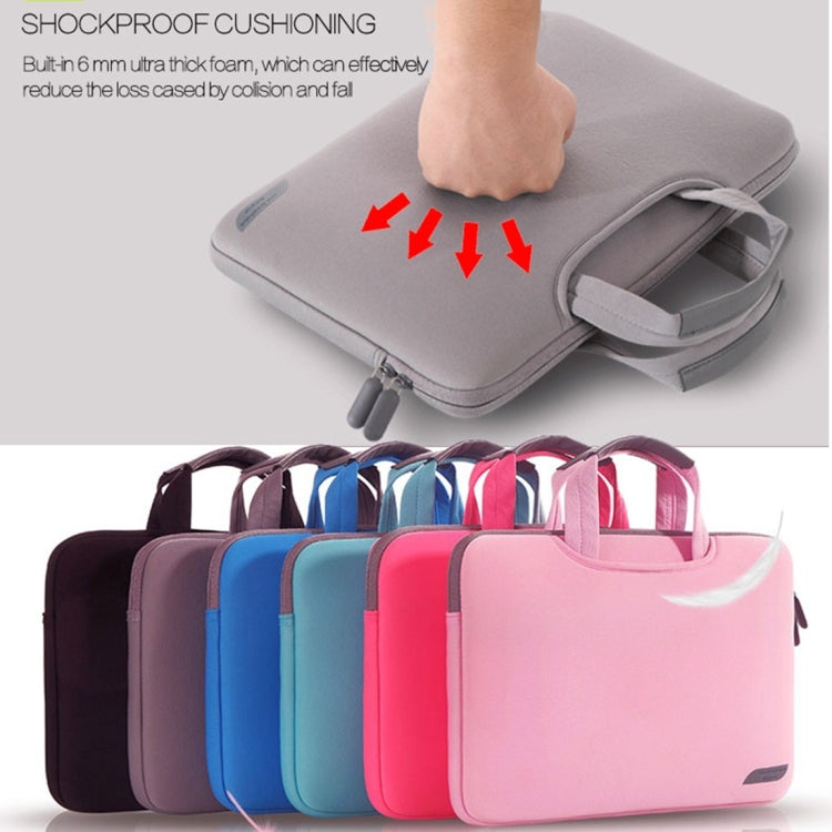 12 inch Portable Air Permeable Handheld Sleeve Bag for MacBook, Lenovo and other Laptops, Size:32x21x2cm(Magenta)