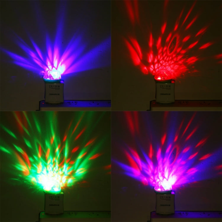 4W RGB 1 to 2 USB LED Crystal Magic Ball Stage Light