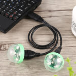 4W RGB 1 to 2 USB LED Crystal Magic Ball Stage Light