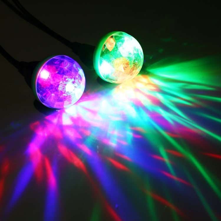 4W RGB 1 to 2 USB LED Crystal Magic Ball Stage Light