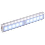 1.8W 10 LEDs White Light Wide Screen Intelligent Human Body Sensor Light LED Corridor Cabinet Light, USB Charging Version