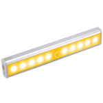 1.8W 10 LEDs Warm White Light Wide Screen Intelligent Human Body Sensor Light LED Corridor Cabinet Light, Battery Version