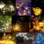 10m 600LM Copper Wire String Light Festival Lamp, Solar Panel IP65 Waterproof 100 LED SMD 0603 Decoration Light Strip(White Light)