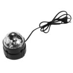 1W x 3 Mini Rotating Magic Ball LED Stage Light, with Remote Control, EU Plug