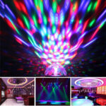 1W x 3 Mini Rotating Magic Ball LED Stage Light, with Remote Control, EU Plug