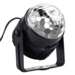 1W x 3 Mini Rotating Magic Ball LED Stage Light, with Remote Control, EU Plug