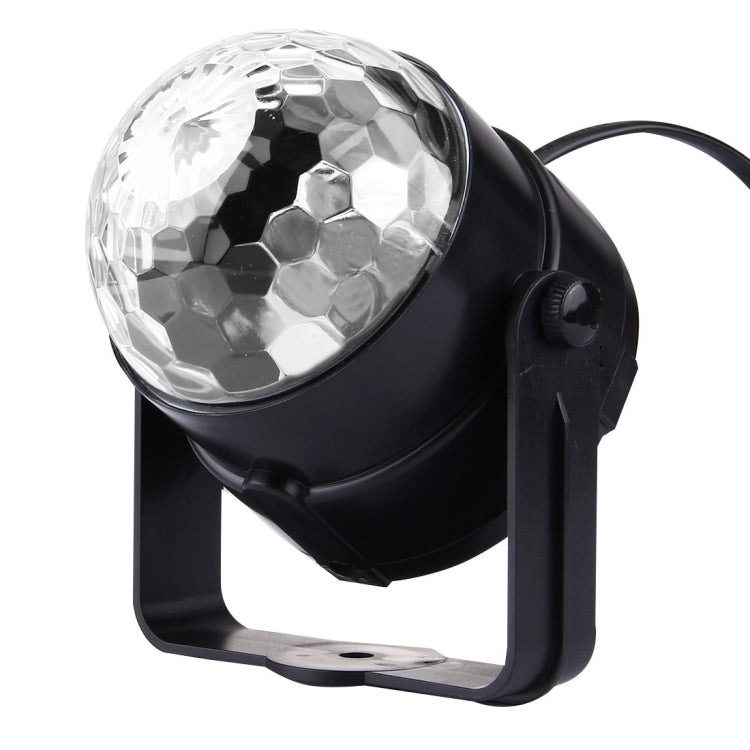 1W x 3 Mini Rotating Magic Ball LED Stage Light, with Remote Control, EU Plug