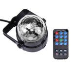 1W x 3 Mini Rotating Magic Ball LED Stage Light, with Remote Control, EU Plug