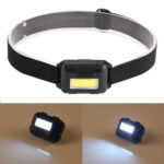 10W COB Headlamp LED Headband Light(Black)