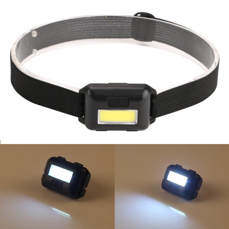 10W COB Headlamp LED Headband Light(Black)