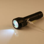 10W 450 Lumens IPX4 Waterproof Rechargeable LED Flashlight with Safety Hammer & 3-Modes