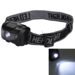 3W Water Resistant White Light LED HeadLamp, 120LM Outdoor Mini Light for Running / Fishing / Climbing