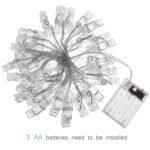 10m Photo Clip LED Fairy String Light, 80 LEDs 3 x AA Batteries Box Chains Lamp Decorative Light for Home Hanging Pictures, DIY Party, Wedding, Christmas Decoration