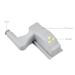 0.3W Universal Inner Hinge LED Sensor lamp Cupboard 3 LEDs Night light Auto ON/OFF Bulb(Warm White)