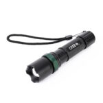 10W Aluminum Alloy Zoom LED Flashlight, Multi-function Light with Safety Hammer & 3-Modes