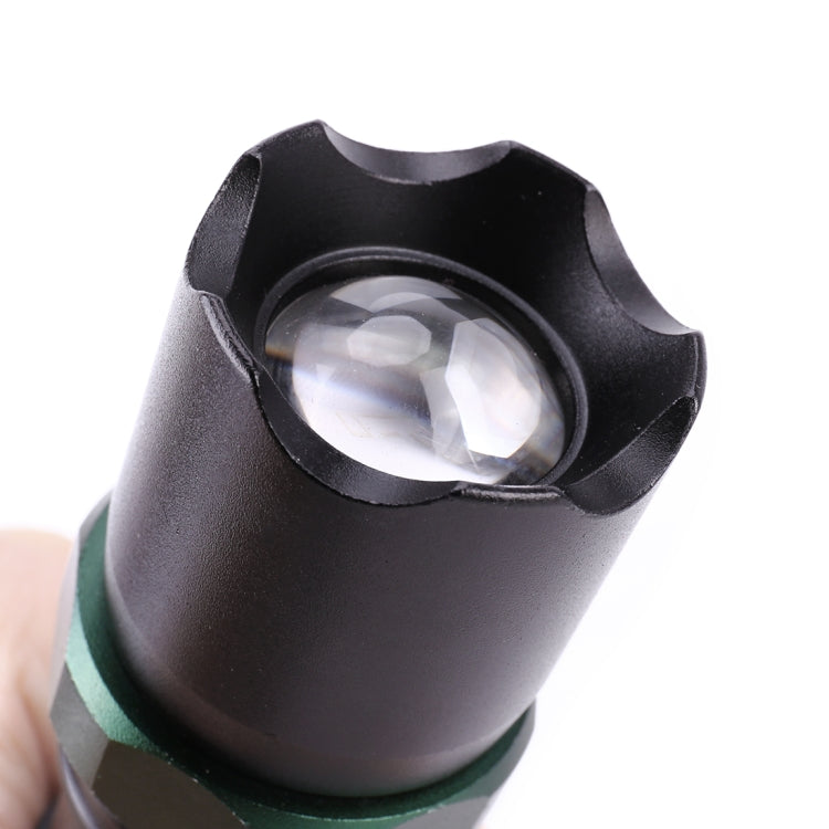 10W Aluminum Alloy Zoom LED Flashlight, Multi-function Light with Safety Hammer & 3-Modes