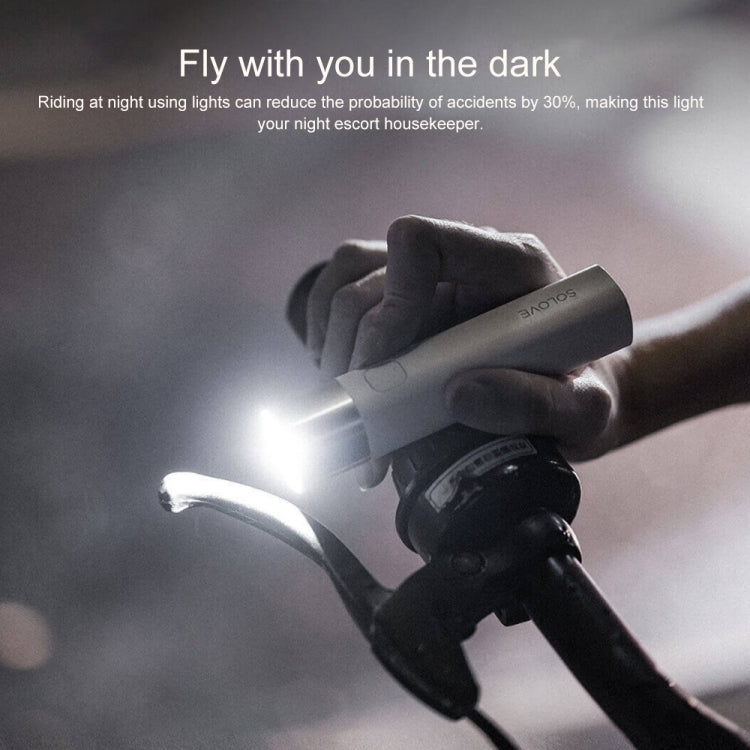 Original Xiaomi Youpin SOLOVE LED Flashlight 3000mAh USB Multi-function Portable Lighting(Black)