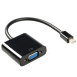 1080P Mini DisplayPort to VGA Cable Adapter (Black)