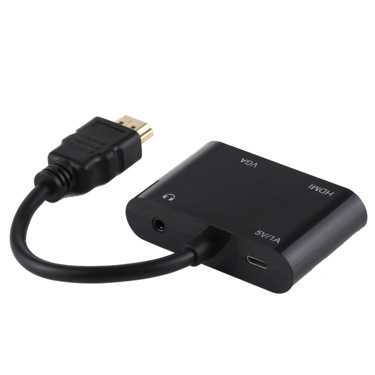 2 in 1 HOMI to HDMI + VGA 15 Pin HDTV Adapter Converter with Audio